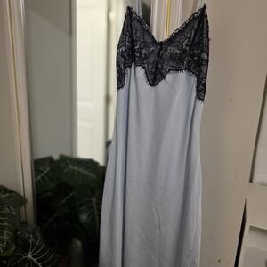 Wild Fable Black and Blue Lace Slip